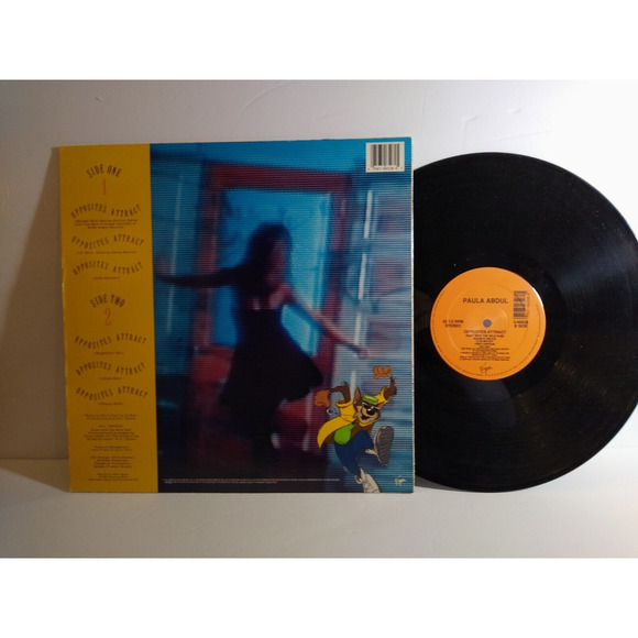 Paula Abdul Opposites Attract 12" Vinyl Maxi Single EP Record Funk Soul Pop 1988 - Picture 3 of 3